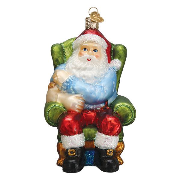 Santa Claus Covid Vaccinated Ornament | Old World Christmas™