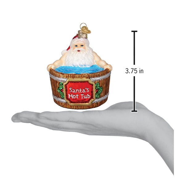 Santa's Hot Tub Ornament