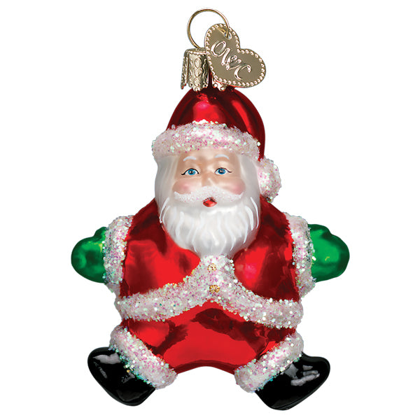 Small Silly Santa Ornament – Old World Christmas