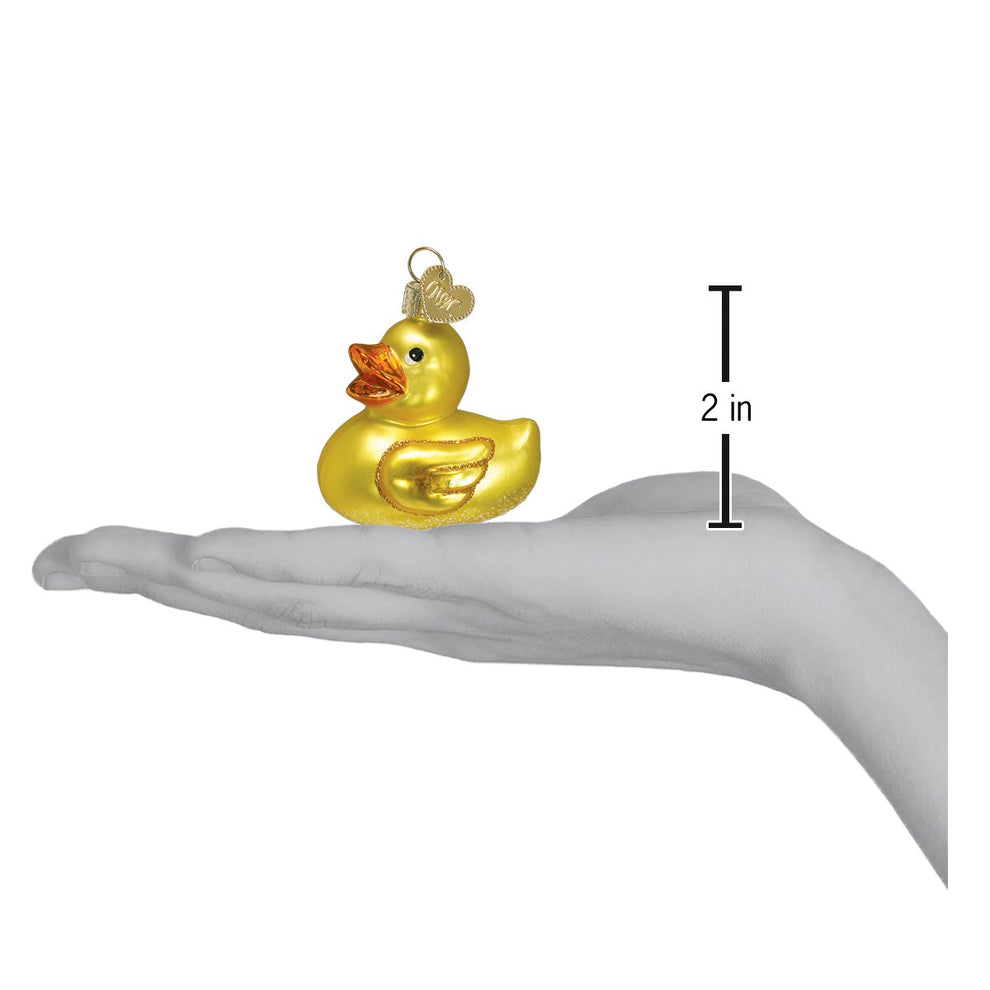 rubber duck christmas tree ornaments Old World Christmas Rubber Ducky Glass Ornament