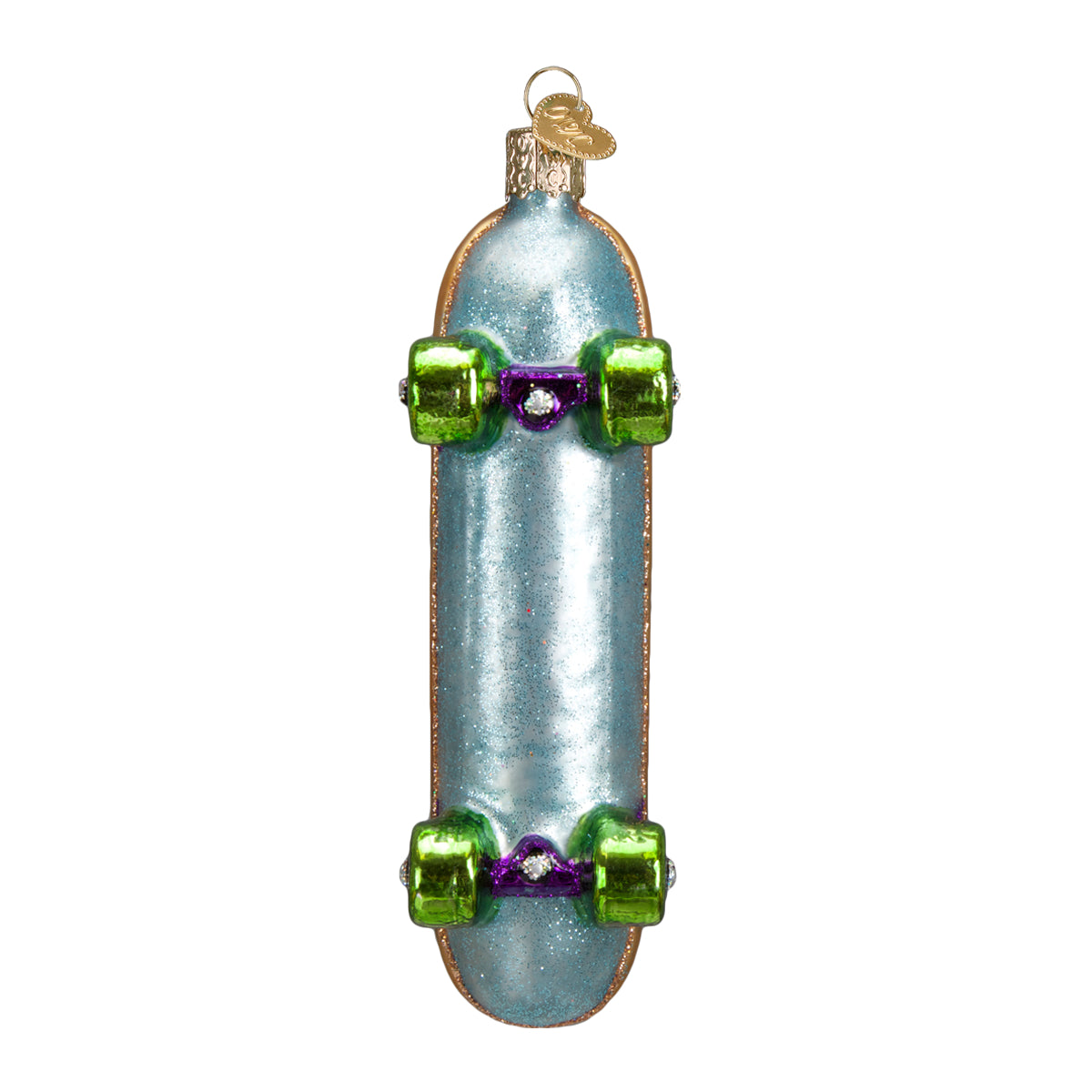 Glass Christmas Ornament - Skateboard - Thumbnail 4