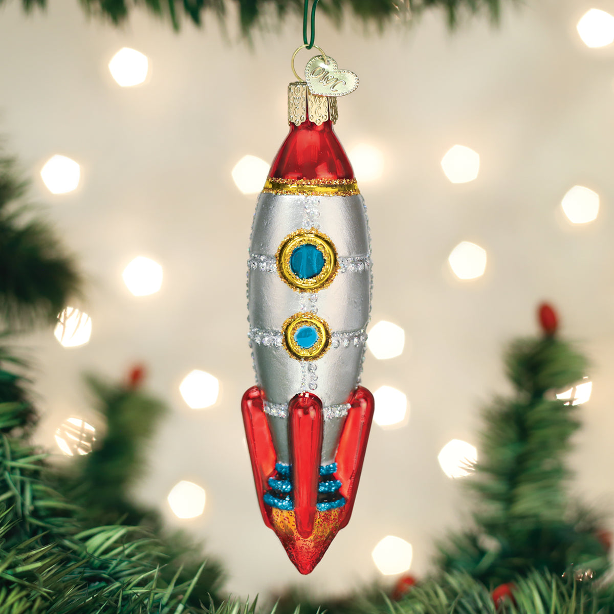 Christmas Rocketship Toy Rocket Ship Ornament | Old World Christmas™