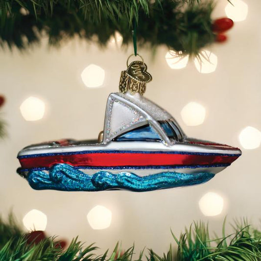 Ski Boat Ornament