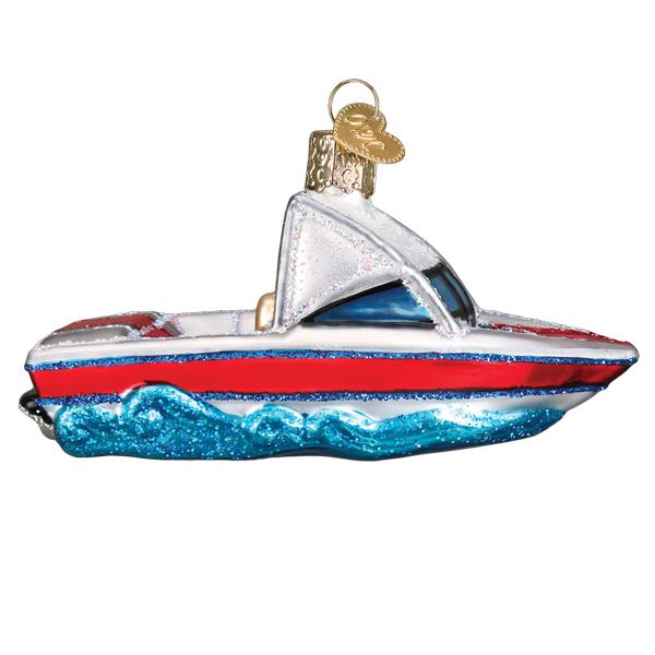 Ski Boat Ornament - Thumbnail 4