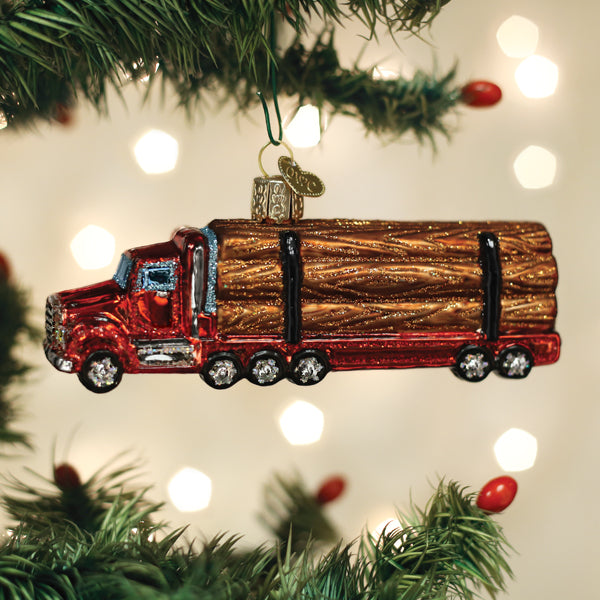 Logging Truck Ornament