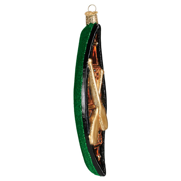 Green Canoe Ornament