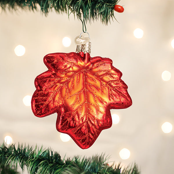 Red Maple Leaf Ornament – Old World Christmas