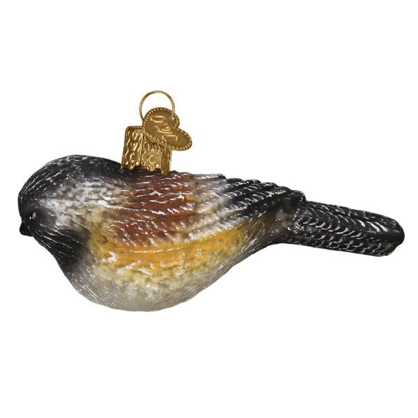 Vintage Chickadee Ornament