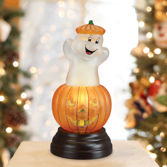 Ghost Pumpkin Light Ornament
