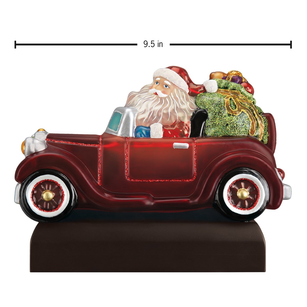 Santa In Antique Car Light