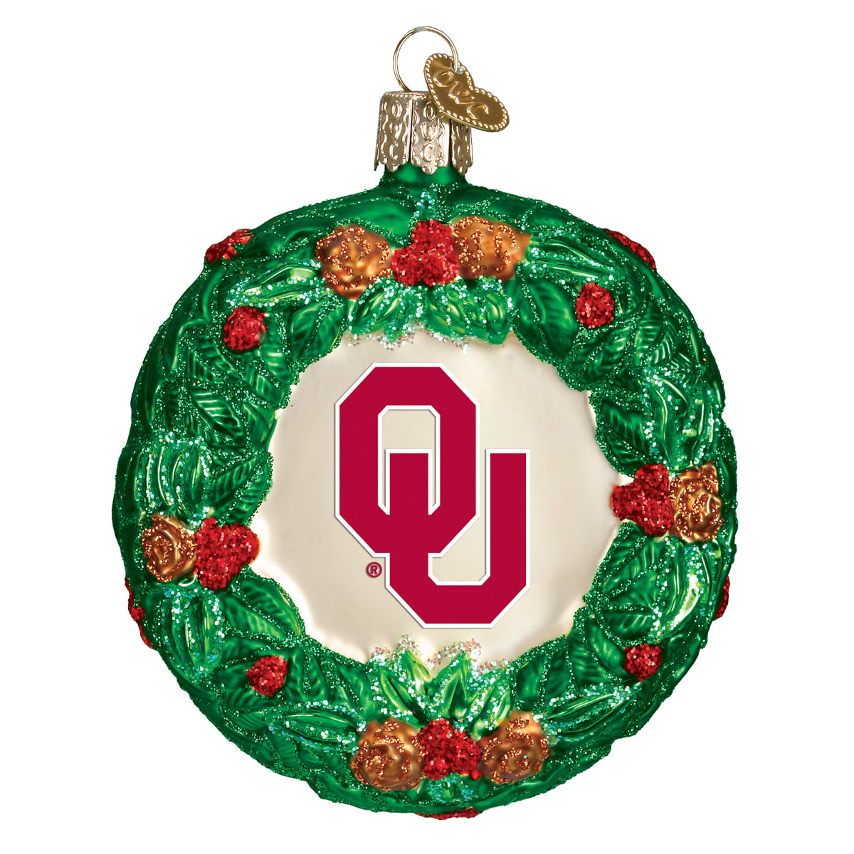 Oklahoma Wreath Ornament