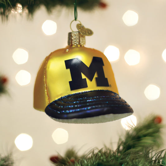 Michigan Baseball Cap Ornament