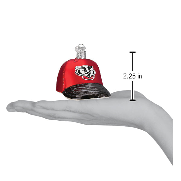 Wisconsin Baseball Cap Ornament