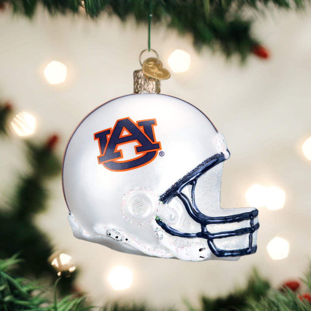 Old World Christmas Auburn Football Helmet Ornament