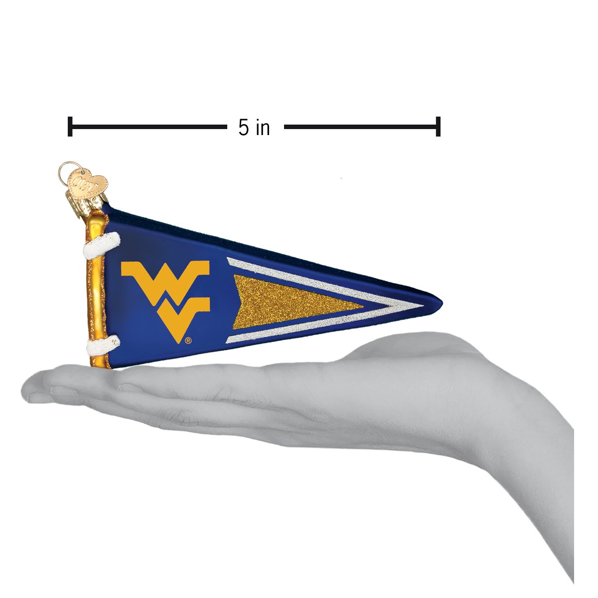 West Virginia Pennant Ornament