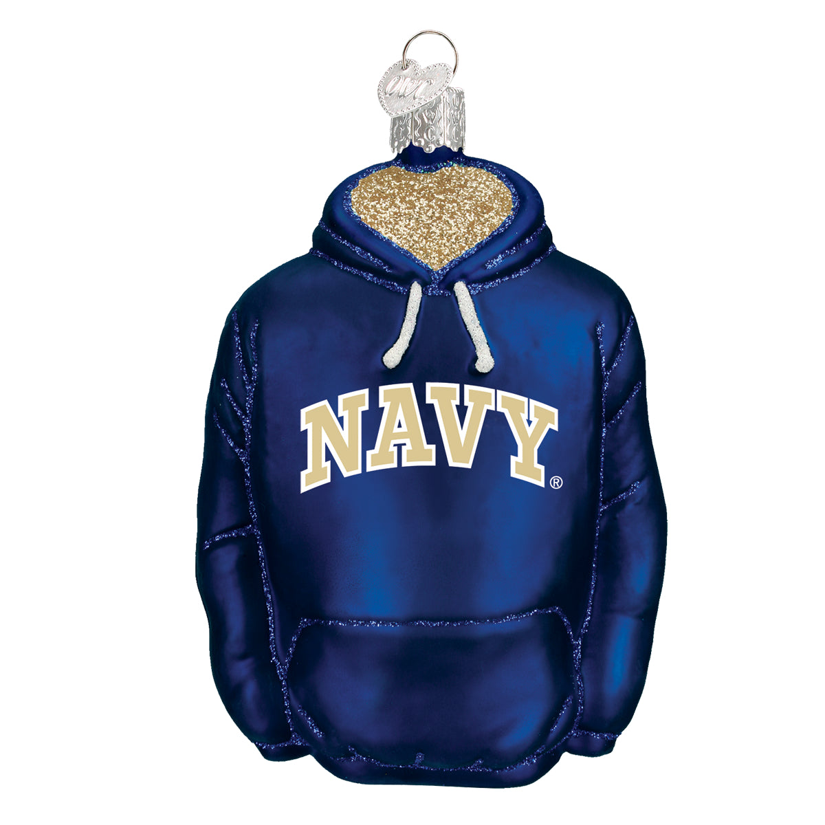 Navy Hoodie Ornament