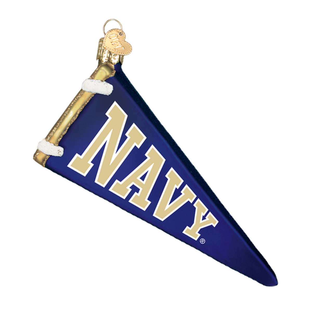 Navy Pennant Ornament