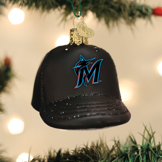 Marlins Baseball Cap Ornament