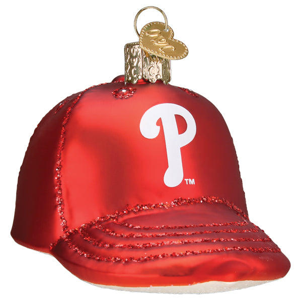 Old World Christmas Phillies Baseball Cap Ornament