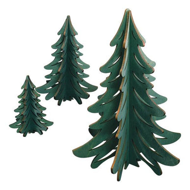 3D Tree Set-GCD103 | Old World Christmas™