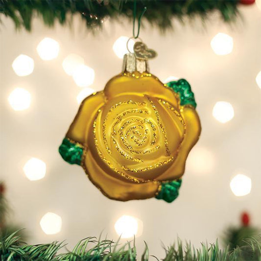 Yellow Rose Ornament